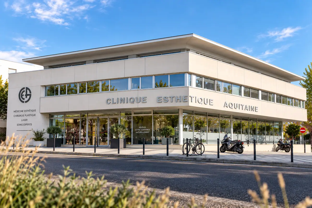 Façade en pierre de l’établissement du boulevard Georges Pompidou, à Bordeaux.